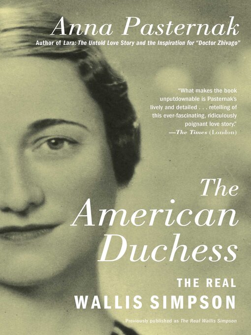 Title details for The American Duchess by Anna Pasternak - Available